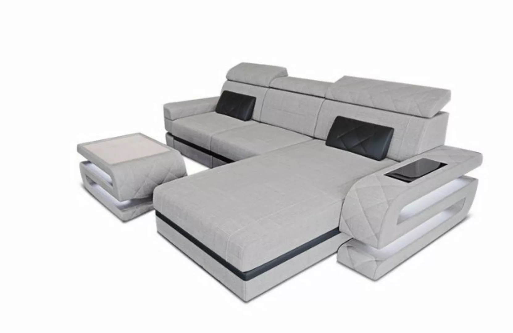 Sofa Dreams Ecksofa Stoff Couch Stoffsofa Bologna L Form Polstersofa, Webst günstig online kaufen