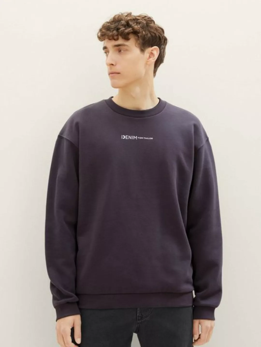 TOM TAILOR Denim Sweatshirt, mit Logofrontprint günstig online kaufen