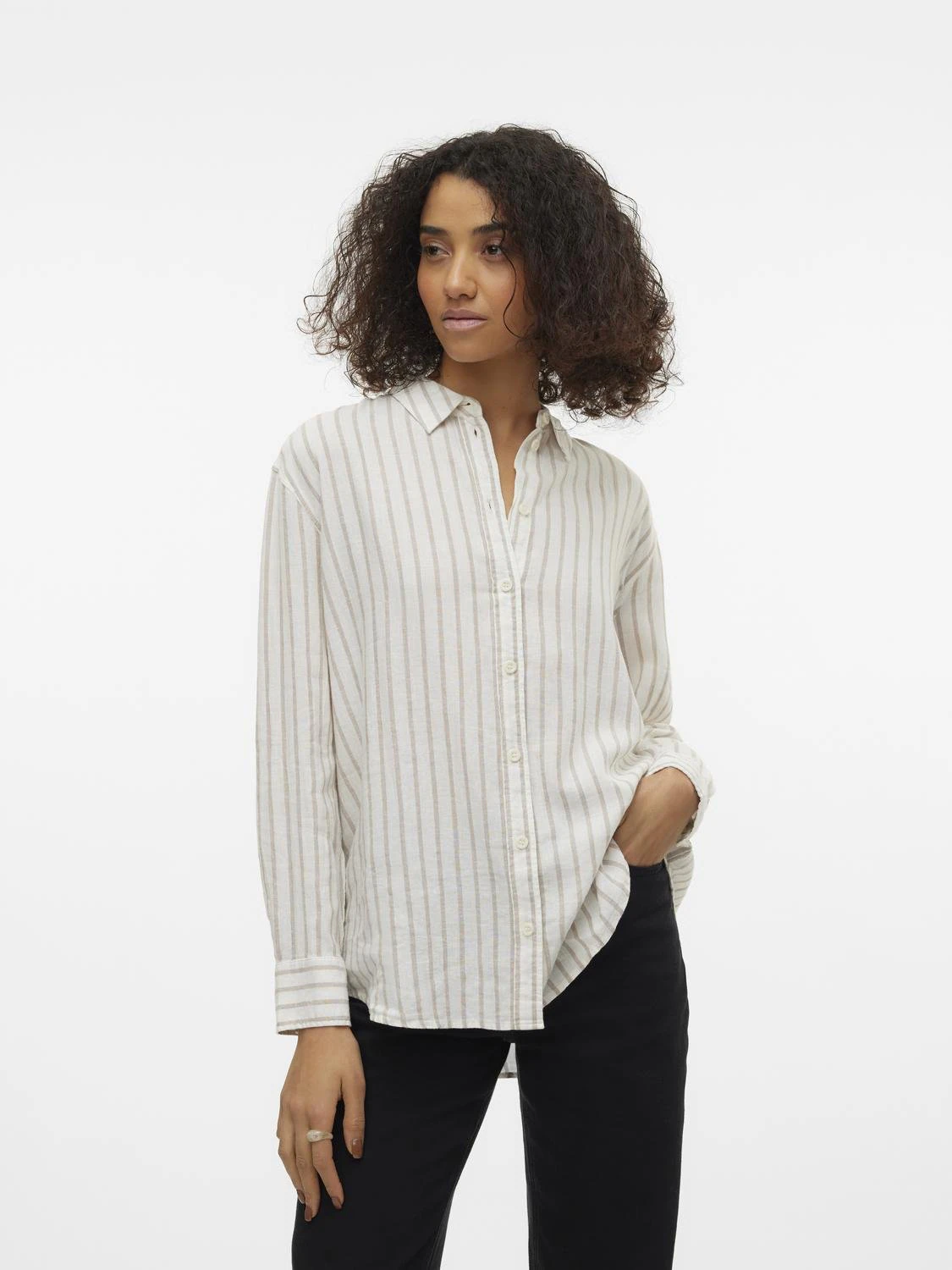 Vero Moda Hemdbluse "VMLINN LINEN LS SHIRT WVN NOOS", hochwertige Qaulität günstig online kaufen