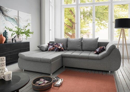 INOSIGN Ecksofa "Imola L-Form", auch mit Bettfunktion günstig online kaufen