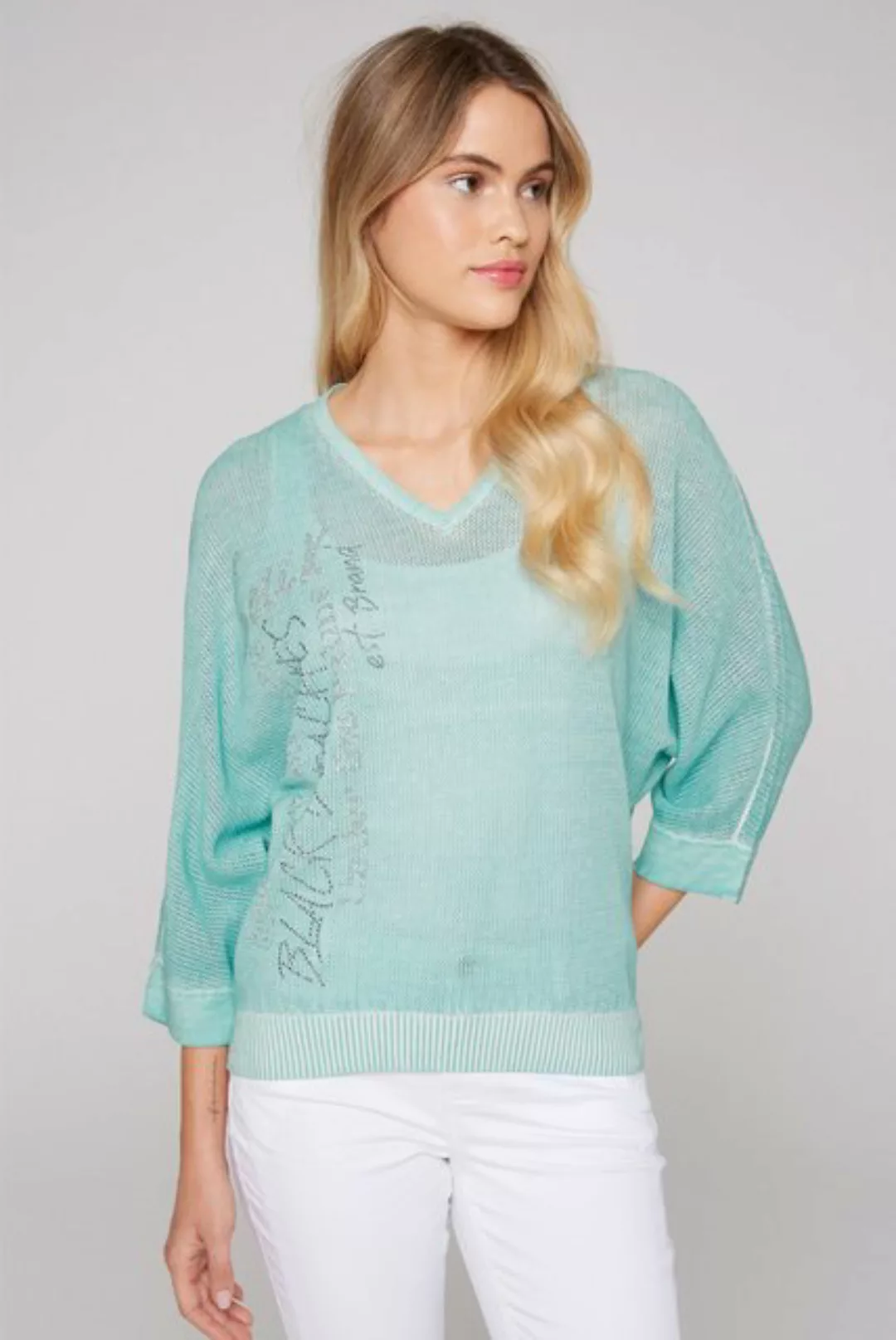 SOCCX V-Ausschnitt-Pullover mit V-Ausschnitt günstig online kaufen