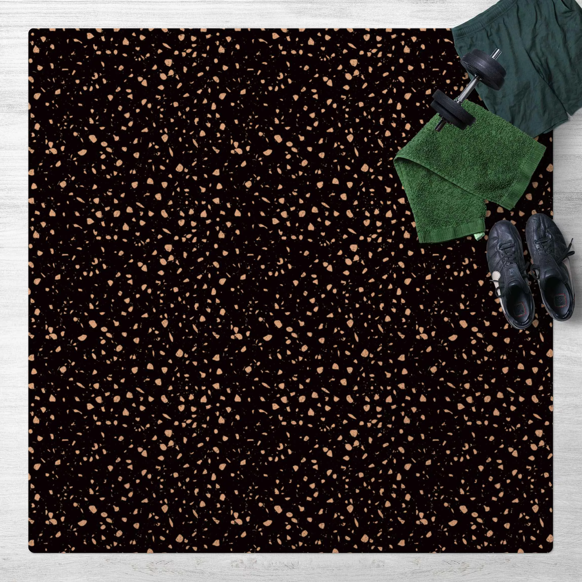 Kork-Teppich Detailliertes Terrazzo Muster Palermo günstig online kaufen