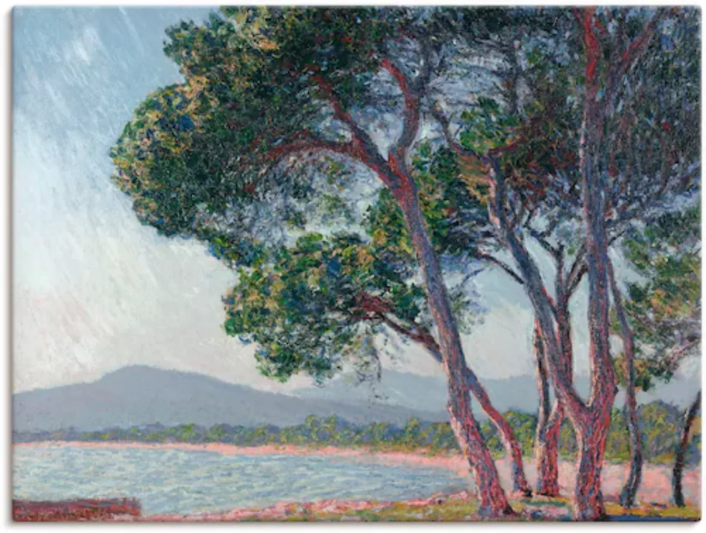 Artland Leinwandbild "Der Strand bei Juan-les-pins. 1888", Gewässer, (1 St. günstig online kaufen