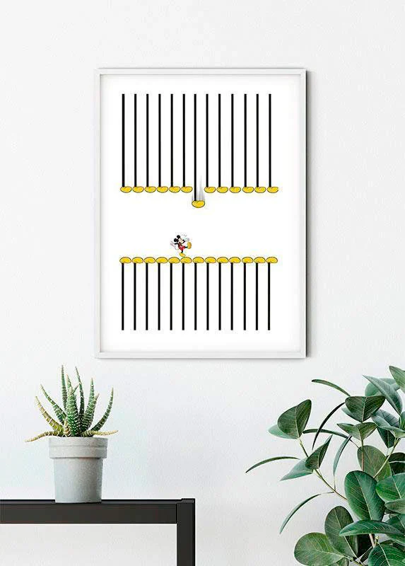 Komar Bild "Mickey Mouse Footlines", Disney, (1 St.), Wandbild zur Dekorati günstig online kaufen
