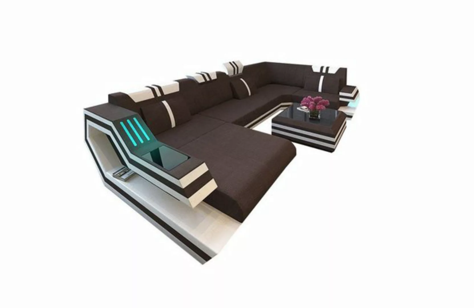 Sofa Dreams Wohnlandschaft Stoff Polsterstoff Sofa Ravenna U Form H Struktu günstig online kaufen