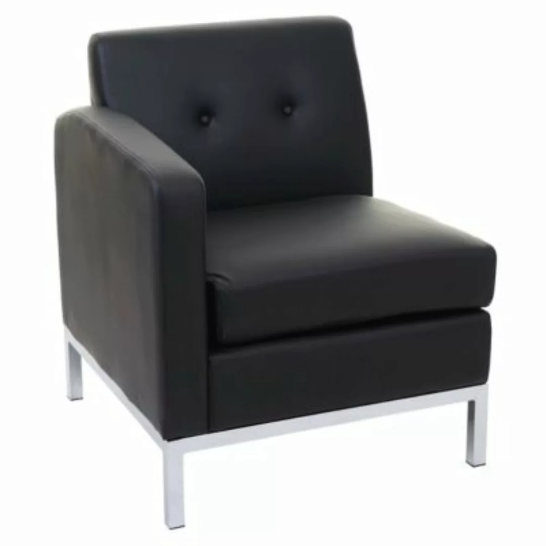 HWC Mendler Sessel, Modular-Sofa, Seitenteil links mit Armlehne schwarz günstig online kaufen