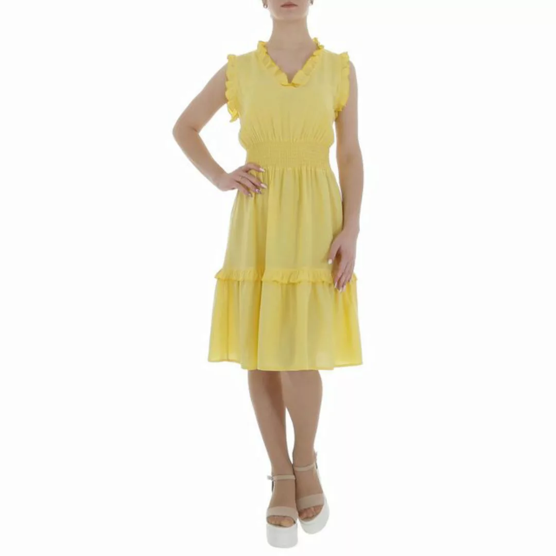 Ital-Design Sommerkleid Damen Freizeit Stufenkleid (85941318) Rüschen Somme günstig online kaufen