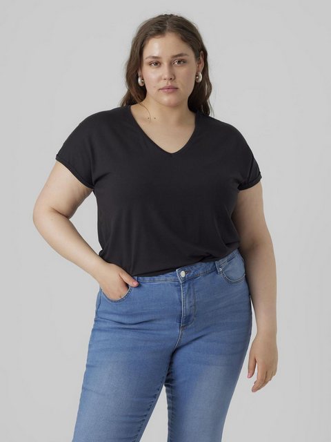 Vero Moda Curve V-Shirt VMAYA SS V-NECK TEE VMA NOOS CURVE günstig online kaufen