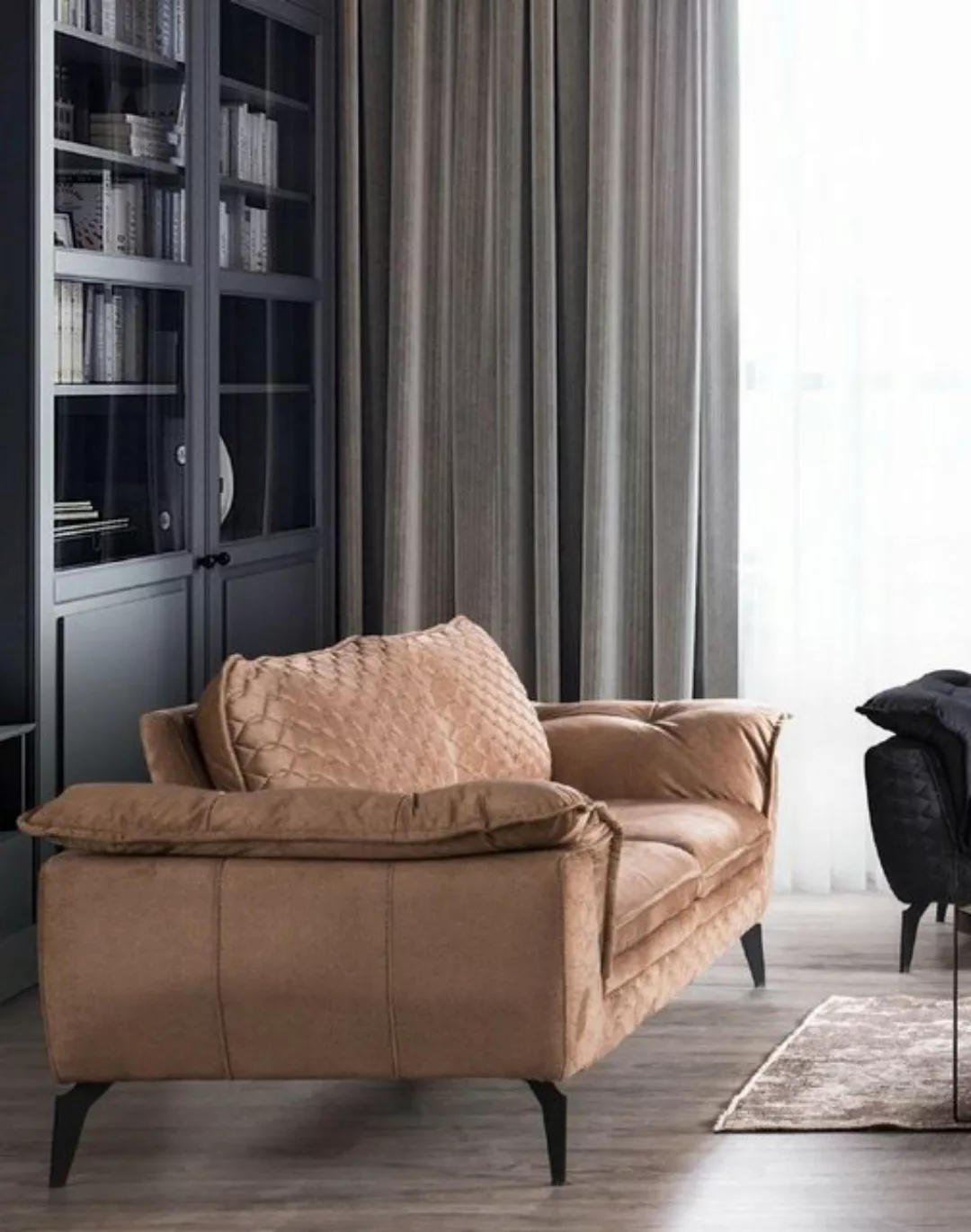 JVmoebel Sofa Sofa 3 Sitzer braun Sofa Stil Luxus Wohnzimmer modernes Desig günstig online kaufen