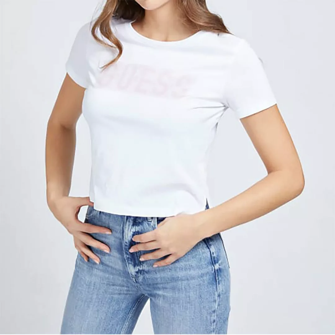 Guess Adria Kurzärmeliges T-shirt M True White A000 günstig online kaufen