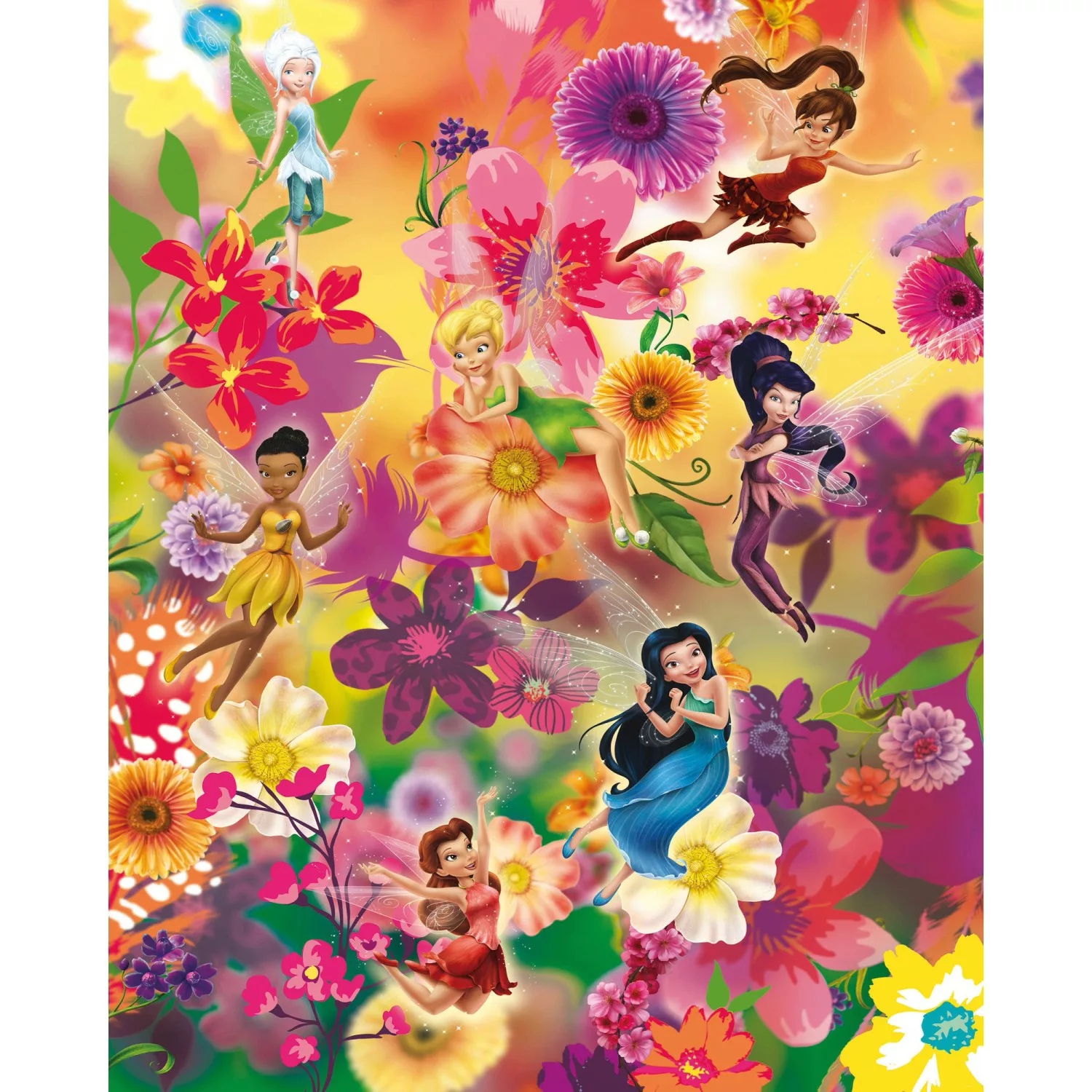 KOMAR Vlies Fototapete - Fairies Flowers - Größe 200 x 250 cm mehrfarbig günstig online kaufen