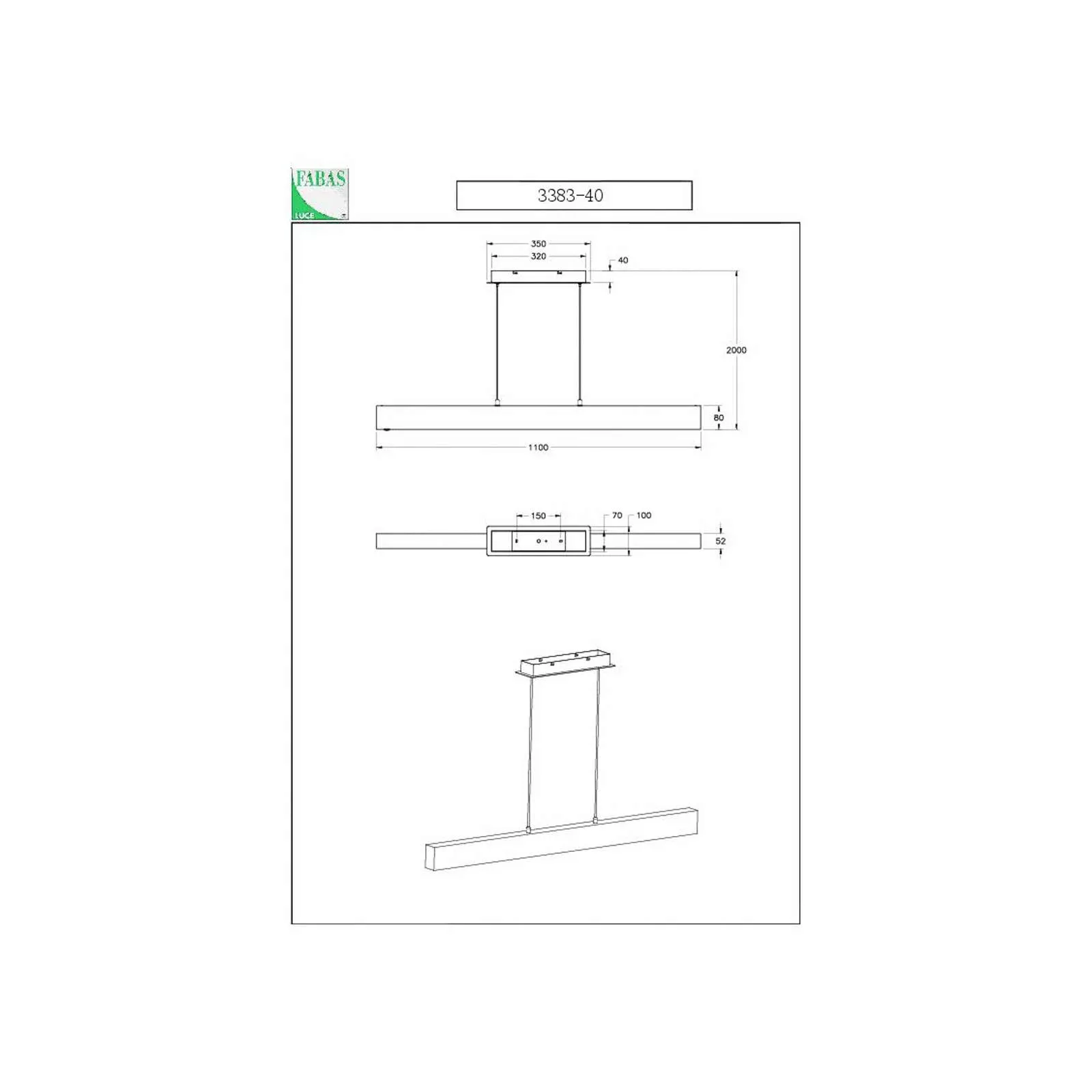 LED-Hängeleuchte Badia, Tastdimmer, Eichenholz, Länge 110 cm günstig online kaufen