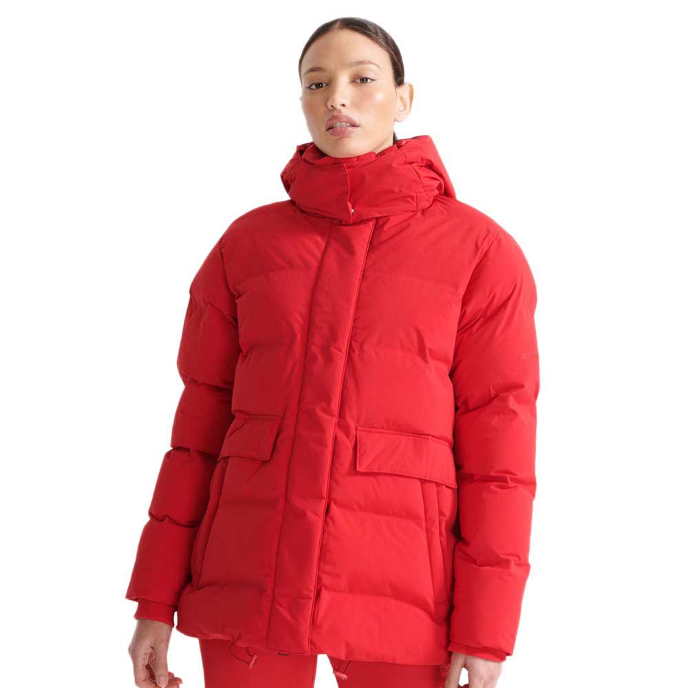 Superdry Train Boxy Puffer Jacke M Tango Red günstig online kaufen