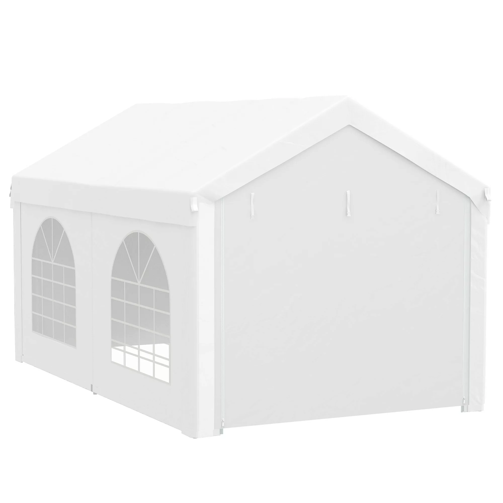 Outsunny Empfangszelt, Pavillon, Zeltbarnum 5 x 3 m mit 4 großen Fenstern 2 günstig online kaufen