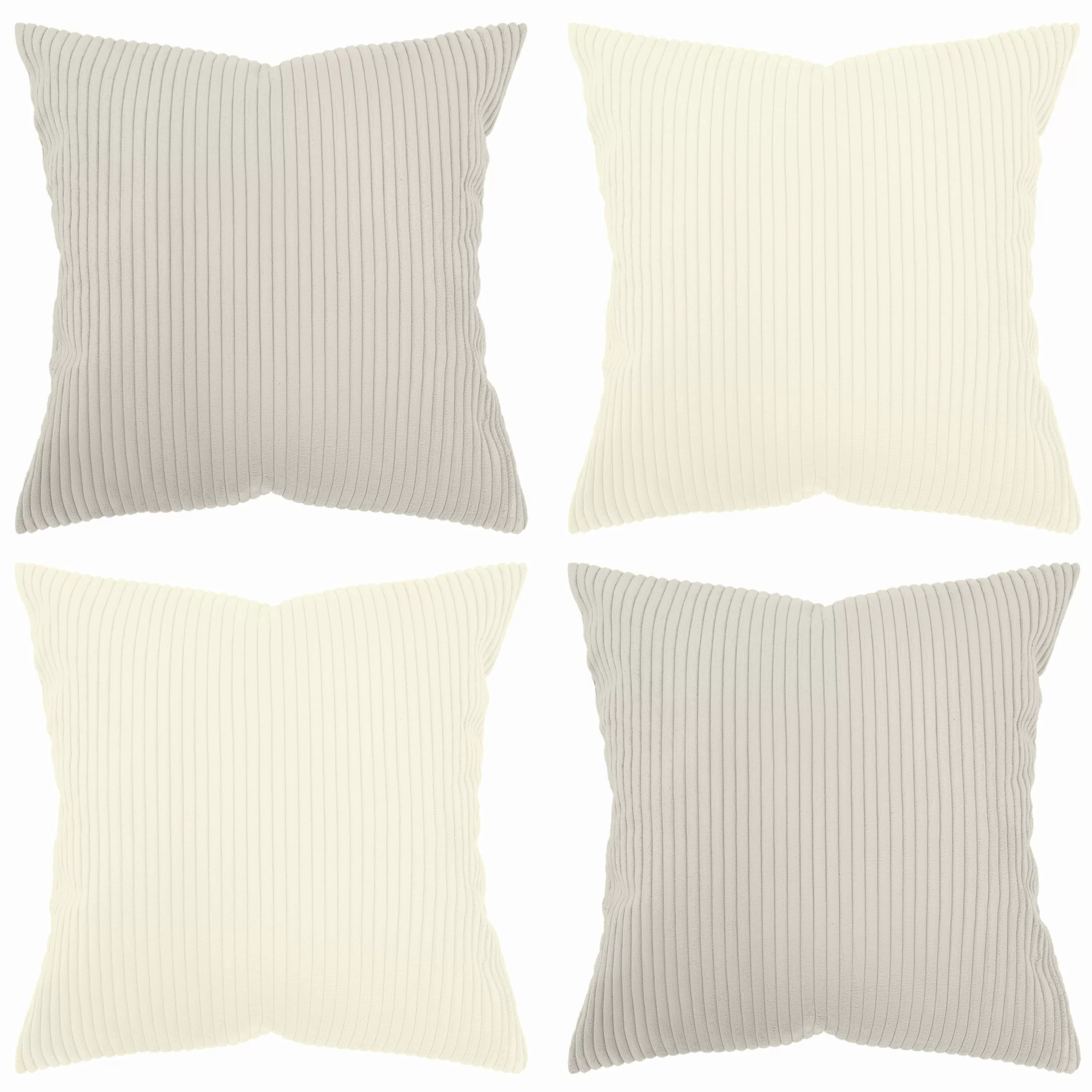 Amilian Kissenhüllen - 4er Set Kissenbezug günstig online kaufen