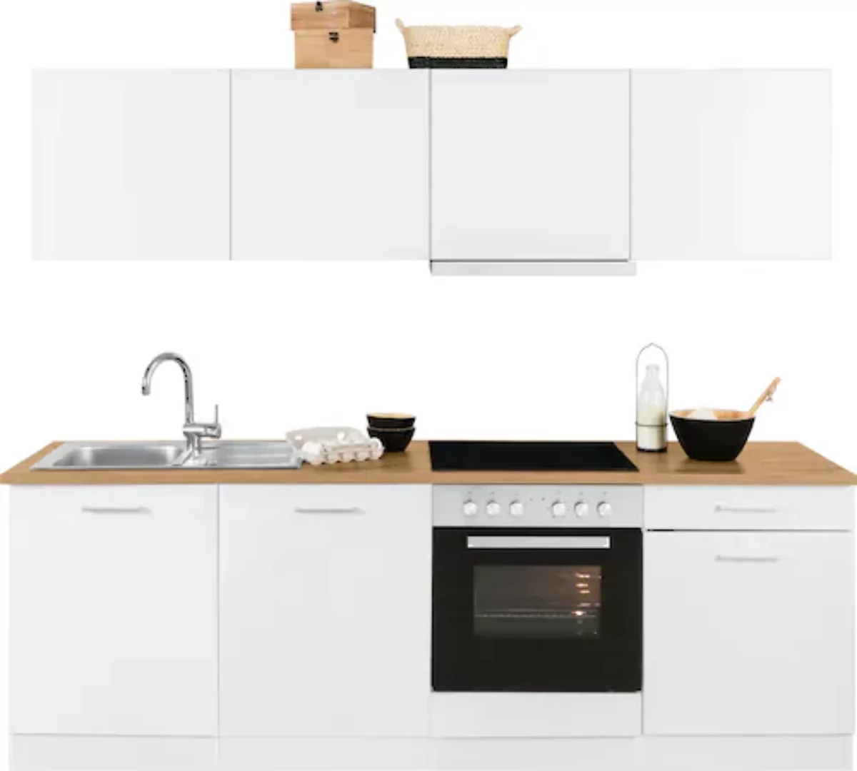 KOCHSTATION Küchenzeile »KS-Kehl«, mit E-Geräten, Breite 240 cm günstig online kaufen