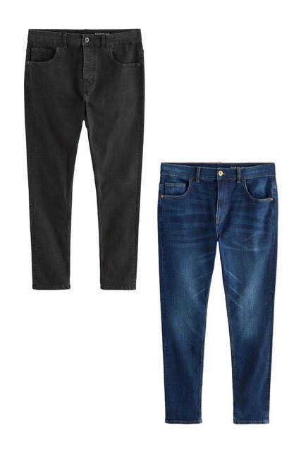 Next Skinny-fit-Jeans 2er-Pack Skinny Fit Classic Jeans mit Stretch (2-tlg) günstig online kaufen