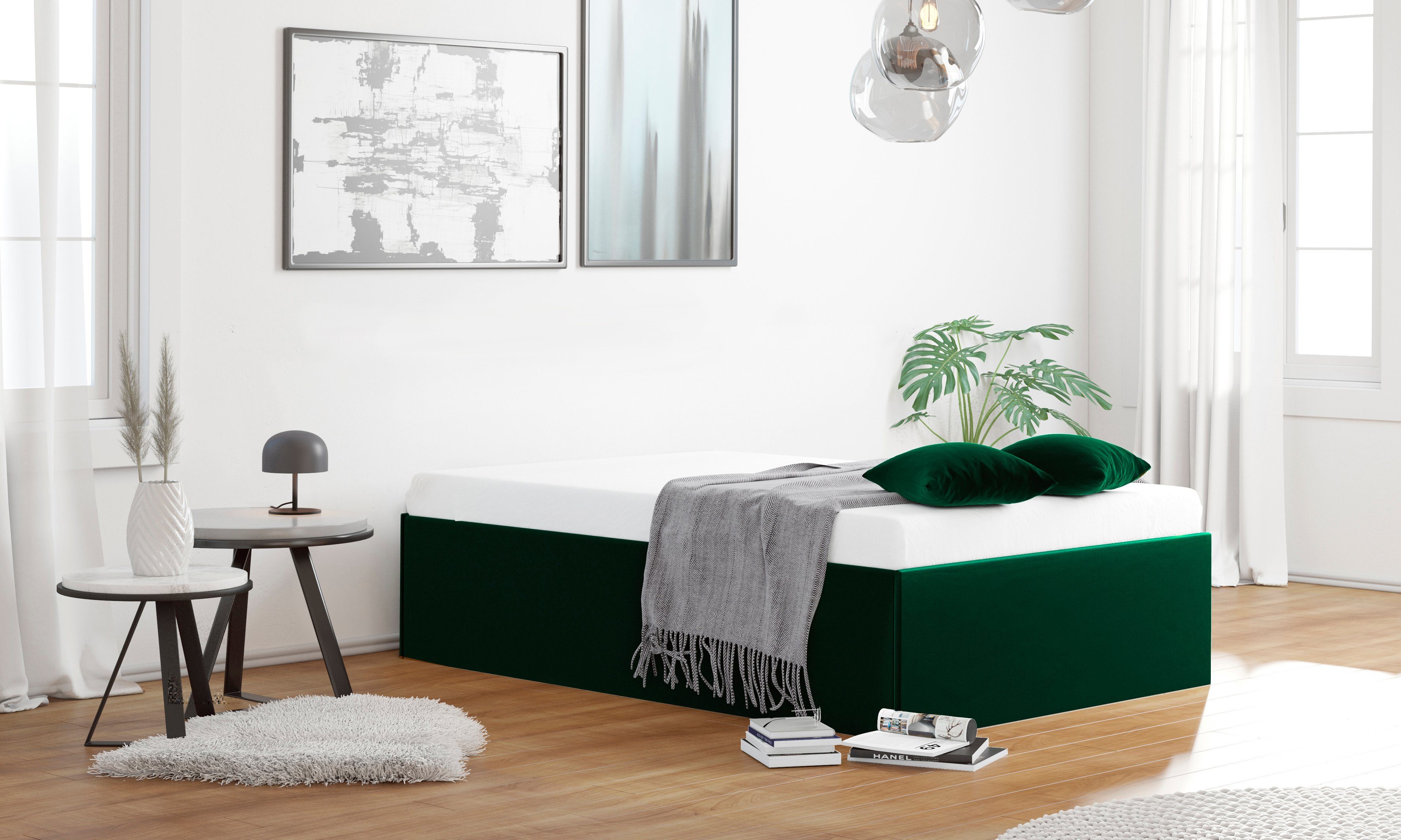 Westfalia Schlafkomfort Polsterbett Amrum, in Samtvelours günstig online kaufen