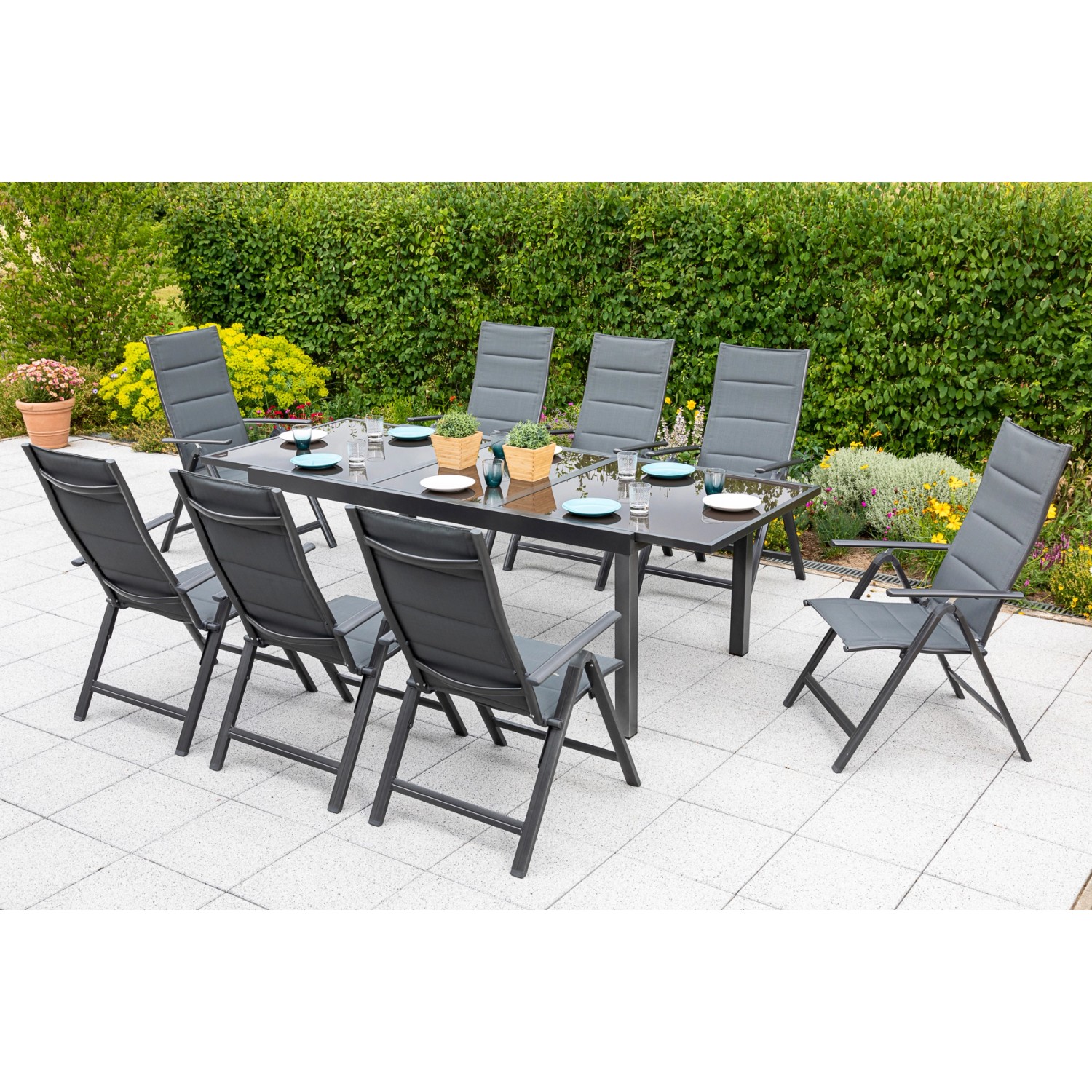 MERXX Garten-Essgruppe Taviano, (Set, 9-tlg), 8 günstig online kaufen