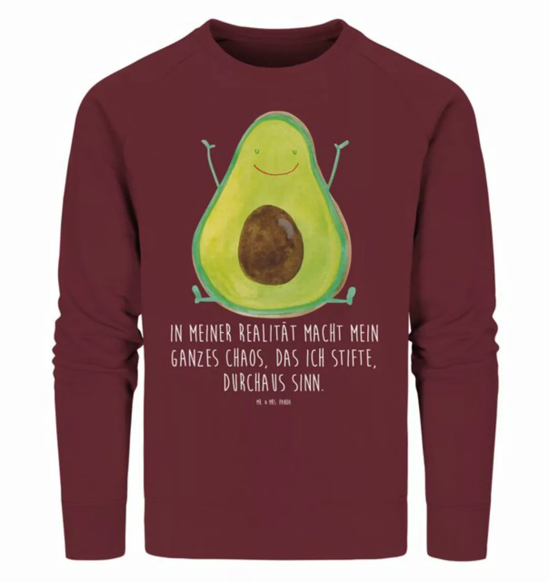 Mr. & Mrs. Panda Longpullover Größe XXL Avocado Glücklich - Burgundy - Gesc günstig online kaufen