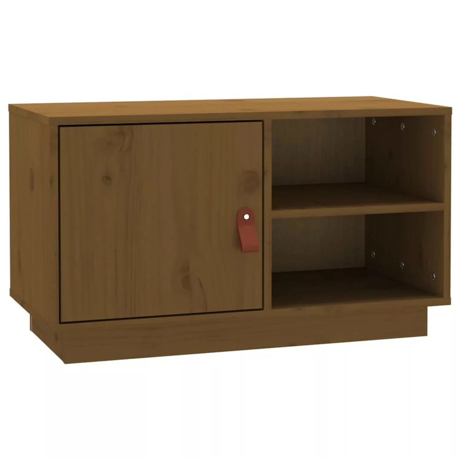 vidaXL TV-Schrank TV-Schrank Honigbraun 70x34x40 cm Massivholz Kiefer (1-St günstig online kaufen