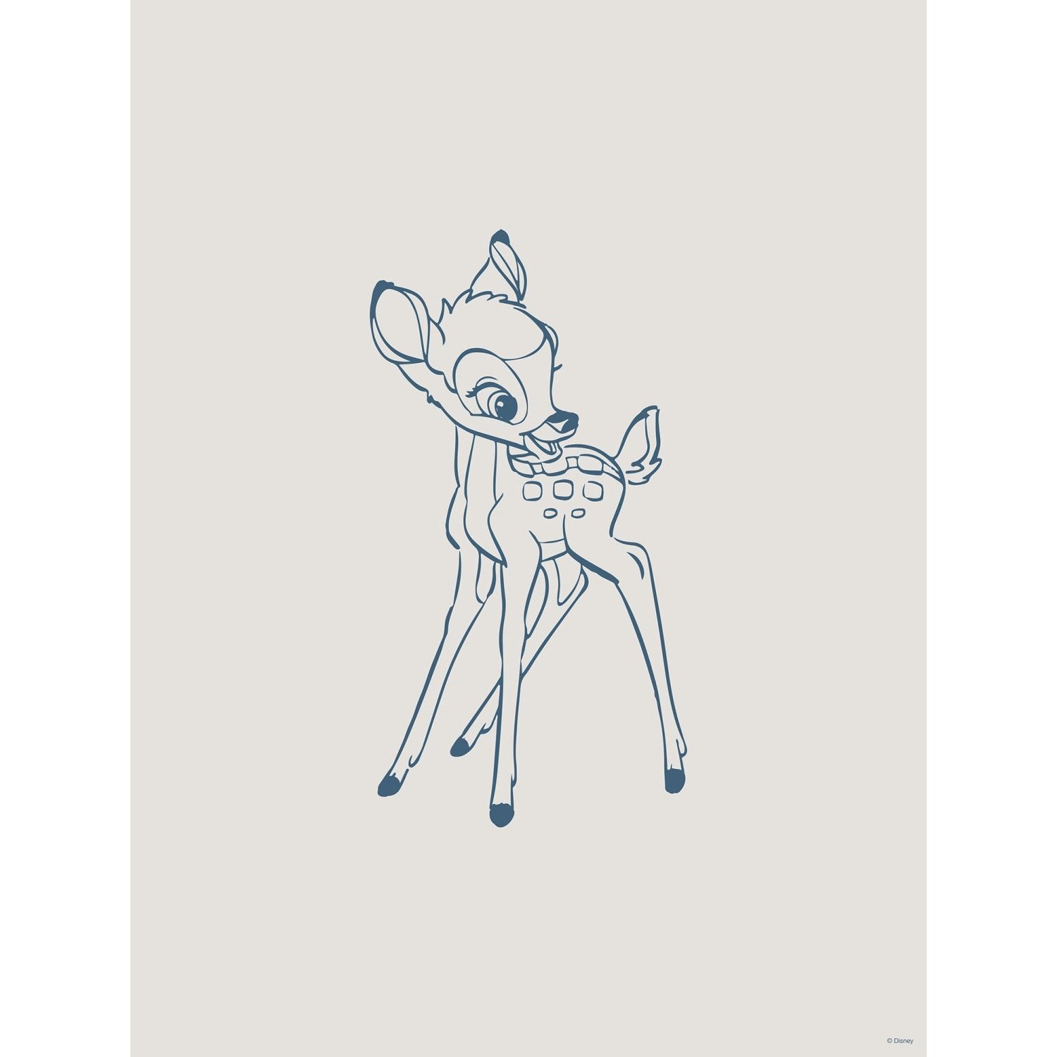 Disney Poster Bambi Grau und Blau 50 cm x 70 cm 612830 günstig online kaufen