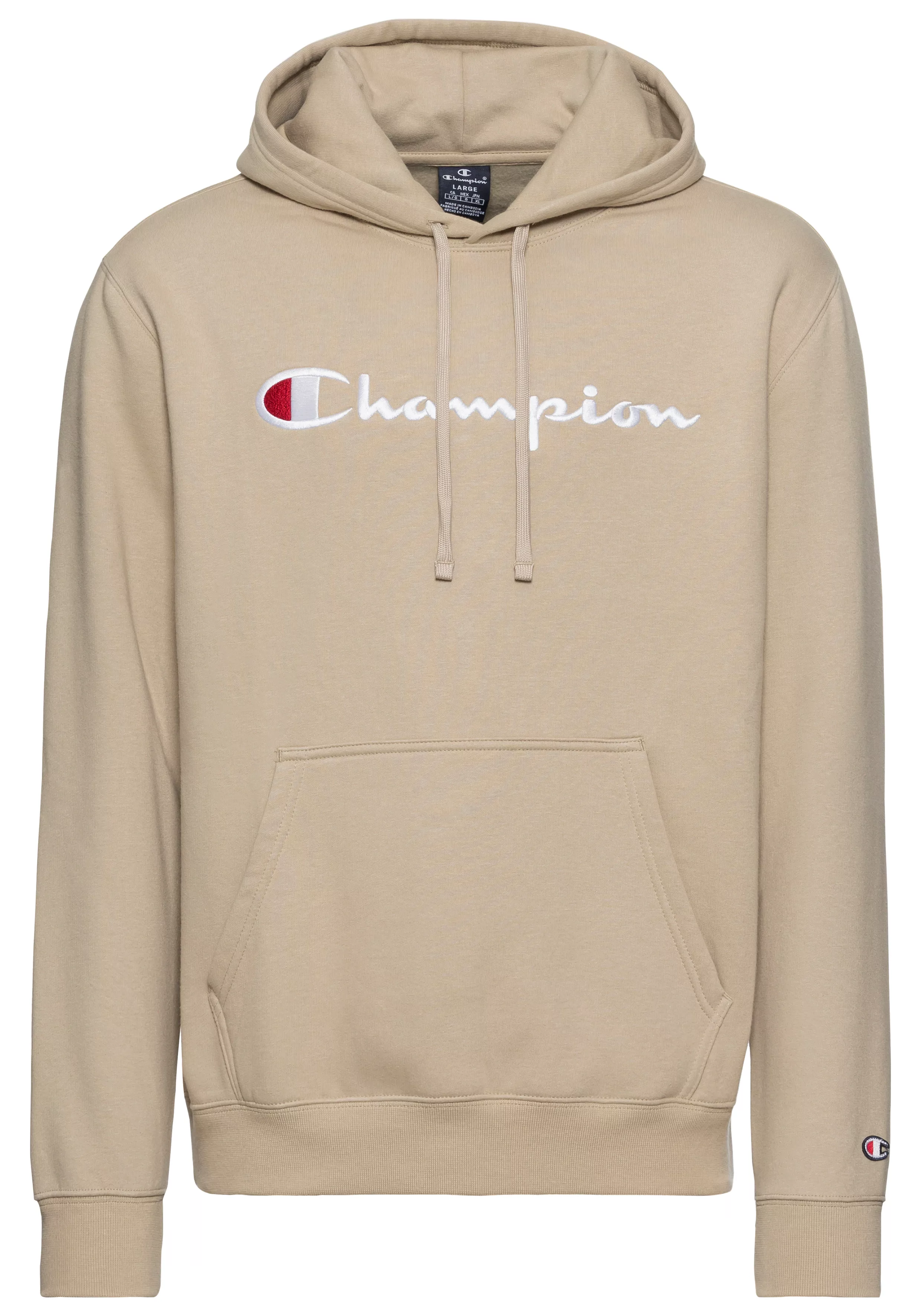 Champion Kapuzensweatshirt Icons Hooded Sweatshirt Large Logo günstig online kaufen