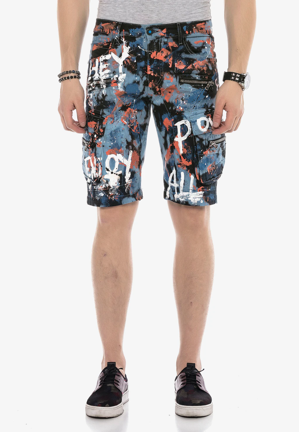 Cipo & Baxx Shorts, mit angesagtem Denim-Coating günstig online kaufen