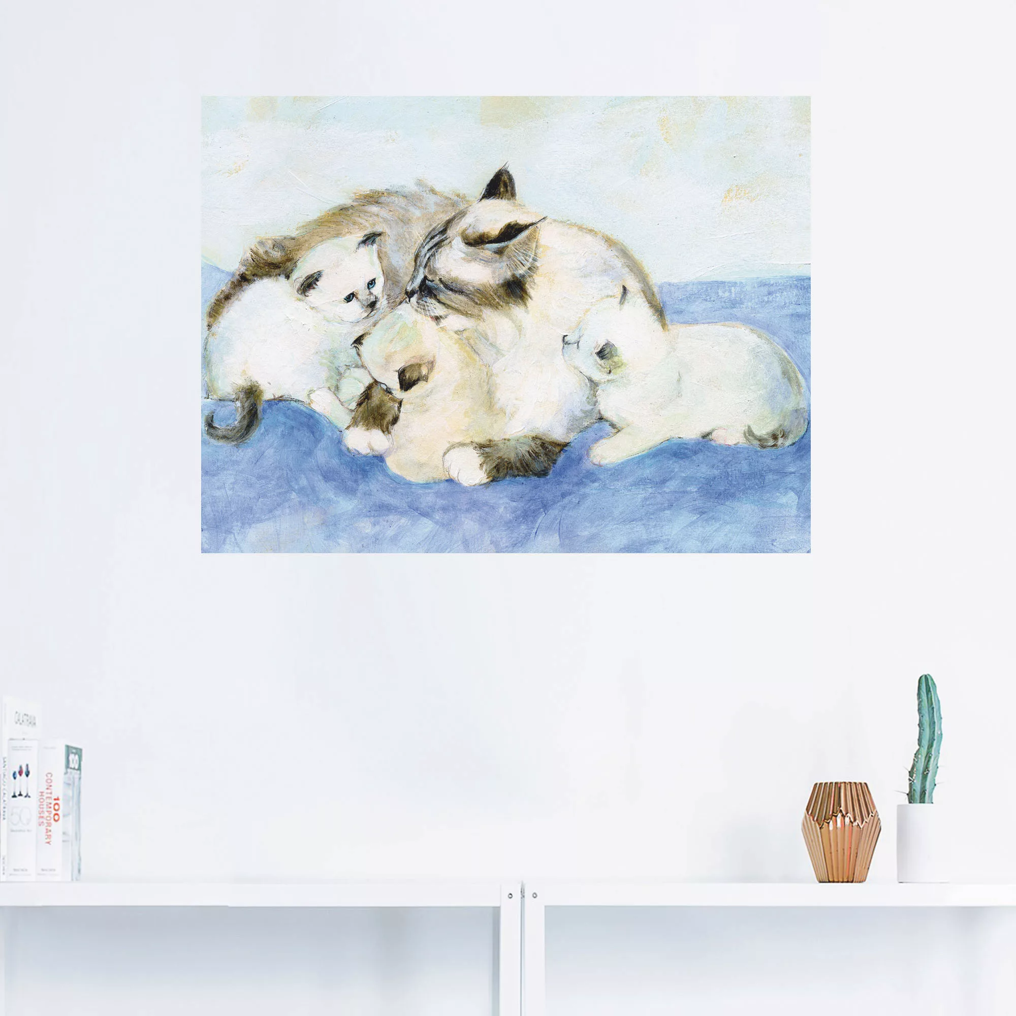 Artland Wandbild "Katzenfamilie", Haustiere, (1 St.) günstig online kaufen