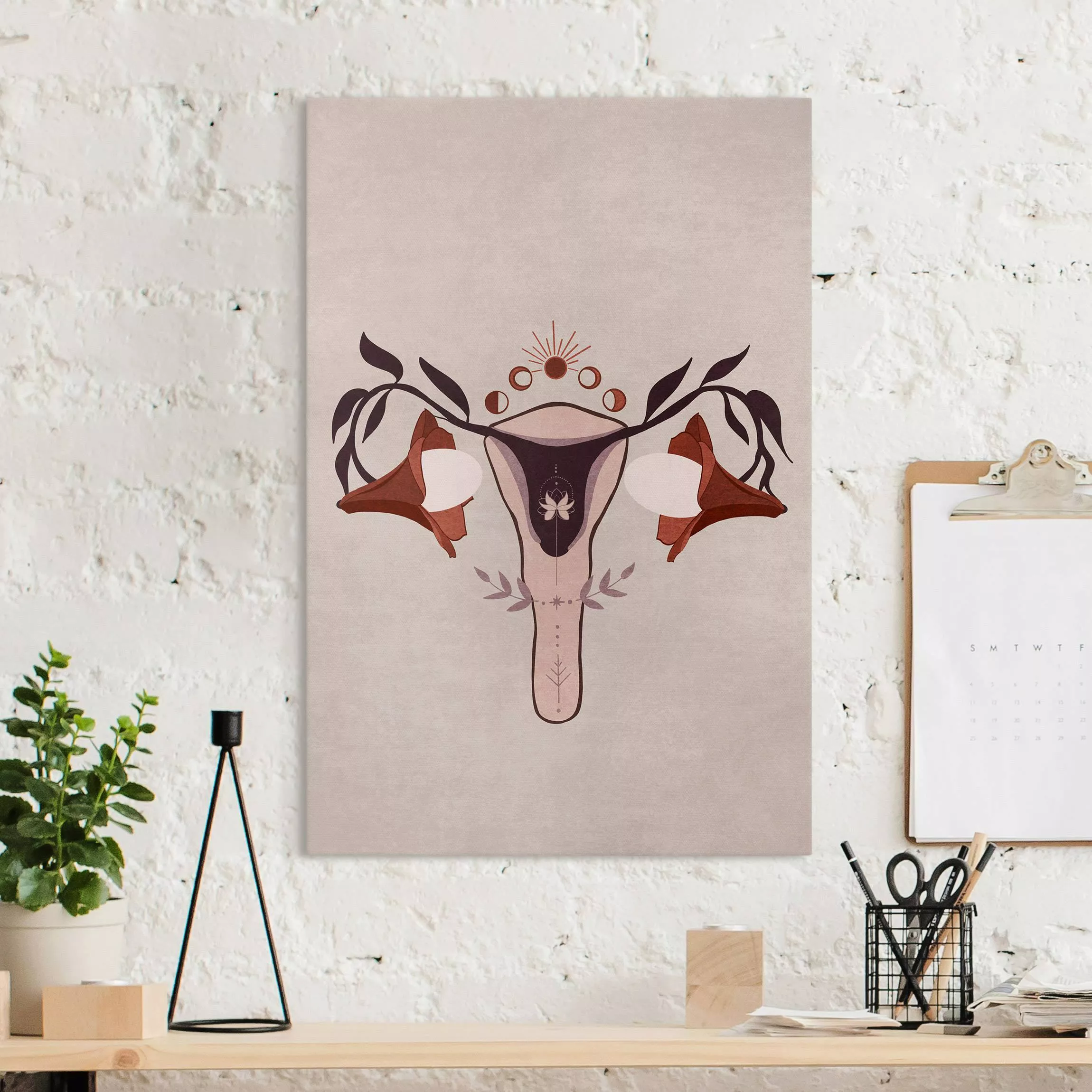 Leinwandbild Boho Uterus günstig online kaufen