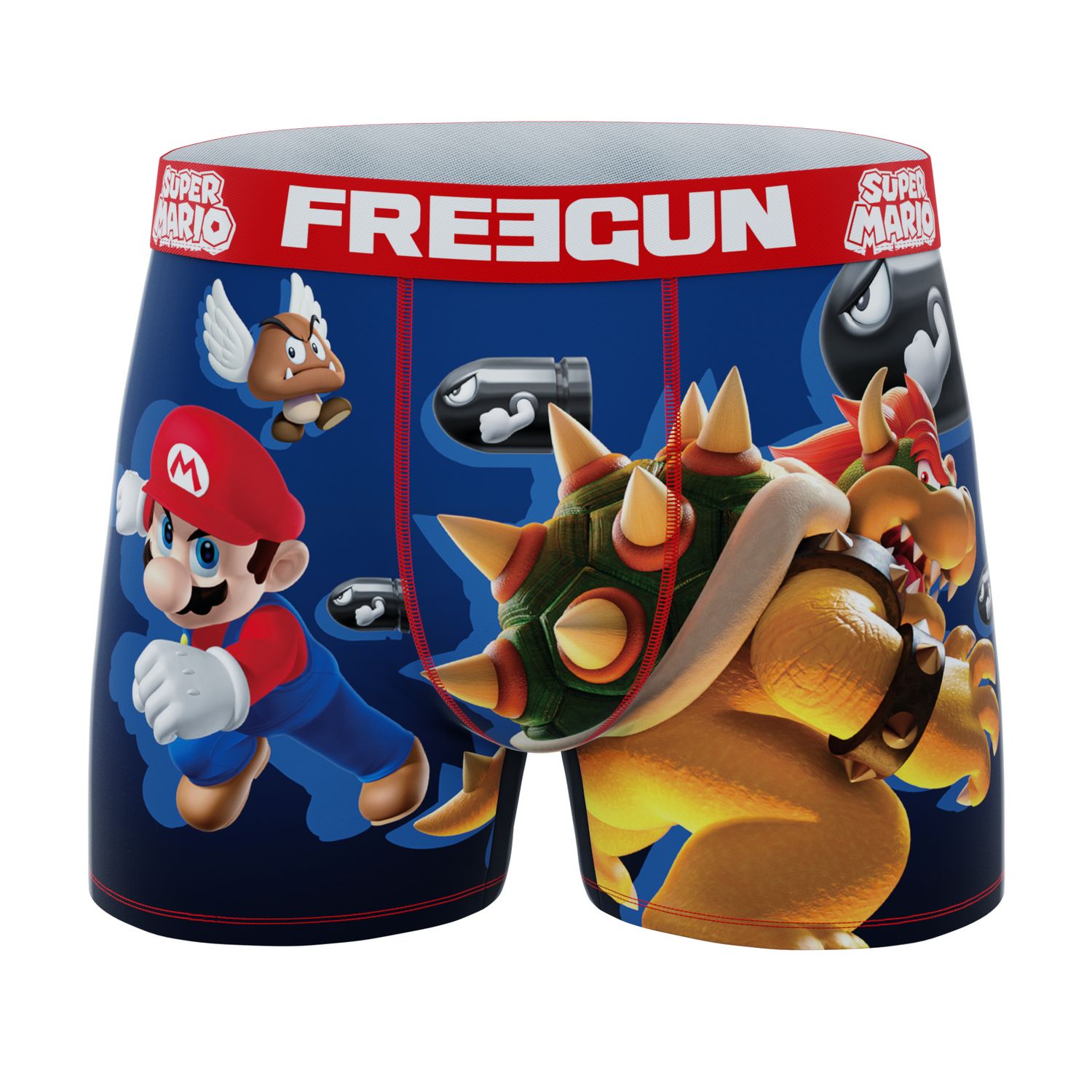 Freegun Super Mario Herren Boxershorts 2er Pack Luigi Bowser Gumba Piranha günstig online kaufen