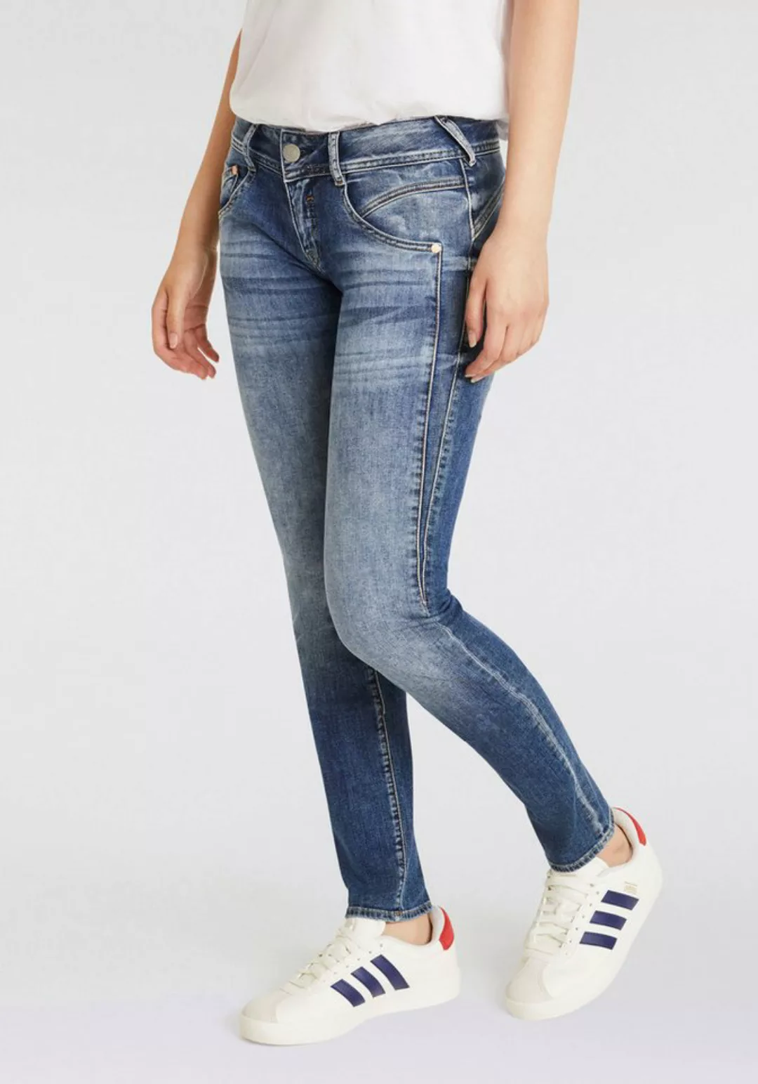 Herrlicher Slim-fit-Jeans Gila Slim Recycled Denim Stretch im Five-Pocket S günstig online kaufen