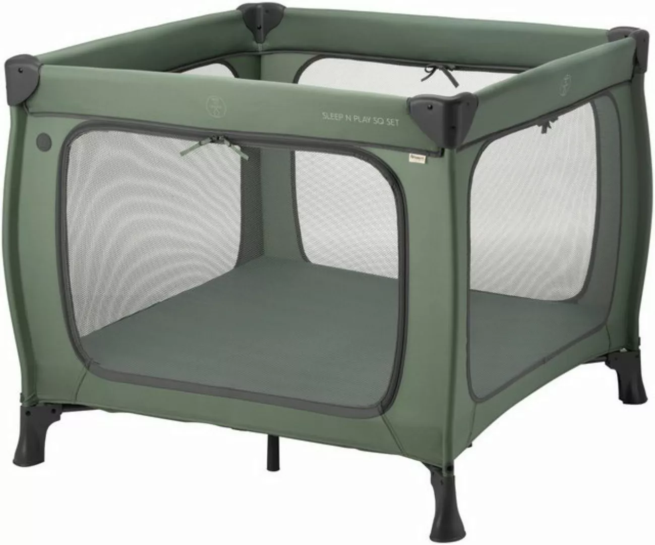 Hauck Baby-Reisebett Sleep N Play SQ, Set dark green, inklusive Schaumstoff günstig online kaufen