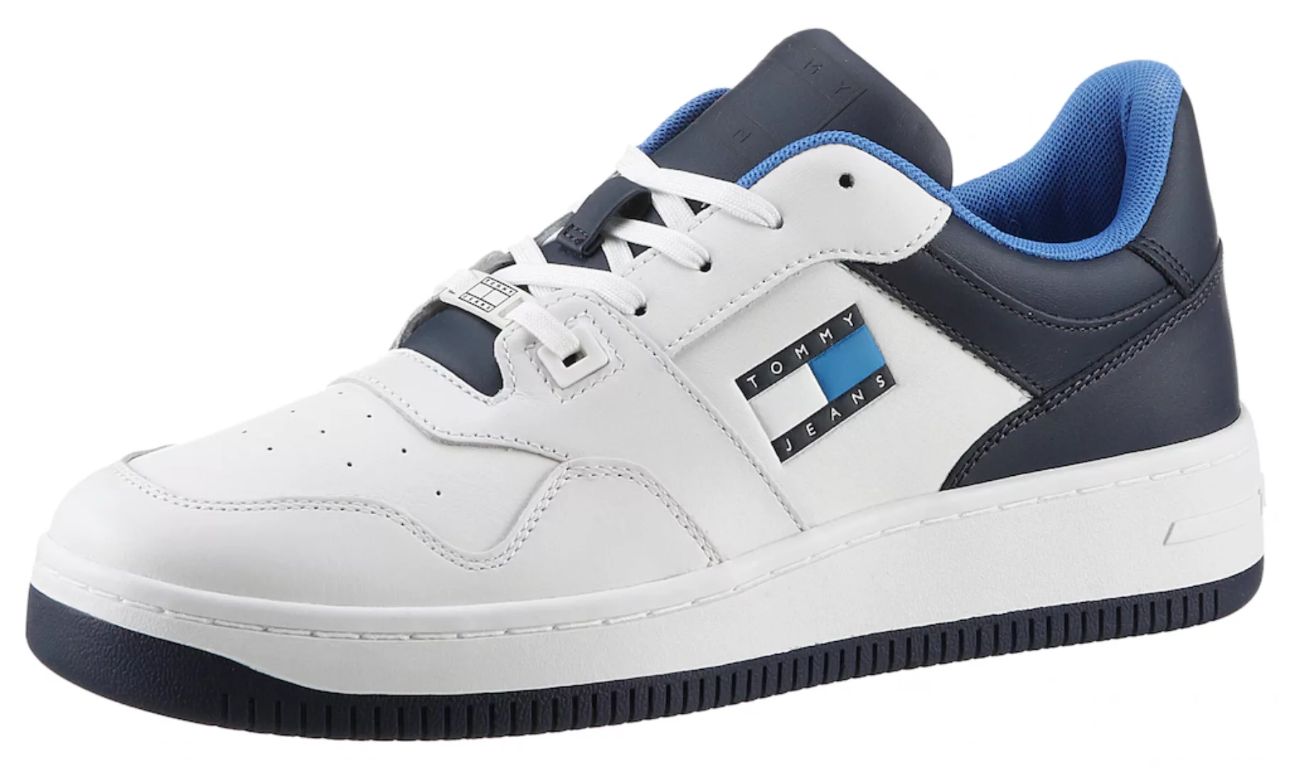 Tommy Jeans Sneaker "TJM BASKET LEATHER", Freizeitschuh, Halbschuh, Schnürs günstig online kaufen