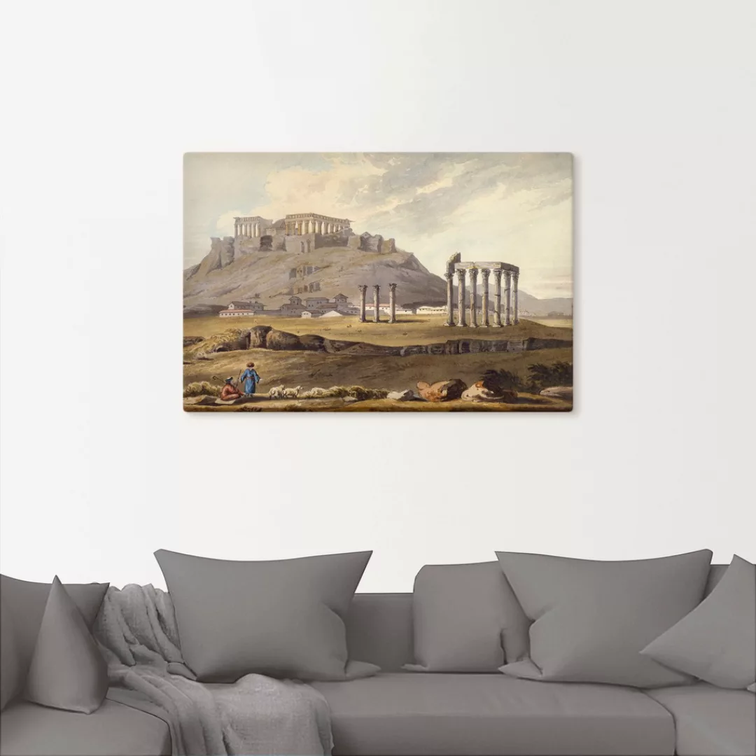 Artland Leinwandbild "Der Tempel des olympischen Zeus", Gebäude, (1 St.), a günstig online kaufen