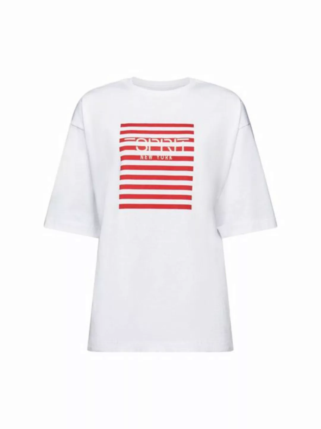 Esprit T-Shirt Logo-T-Shirt mit Rundhalsausschnitt (1-tlg) günstig online kaufen