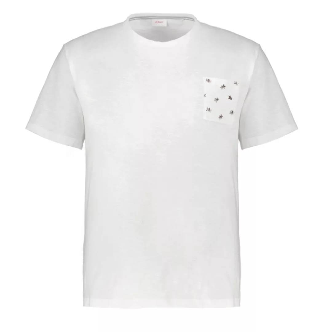 s.Oliver Kurzarmshirt T-Shirt aus Baumwolle günstig online kaufen