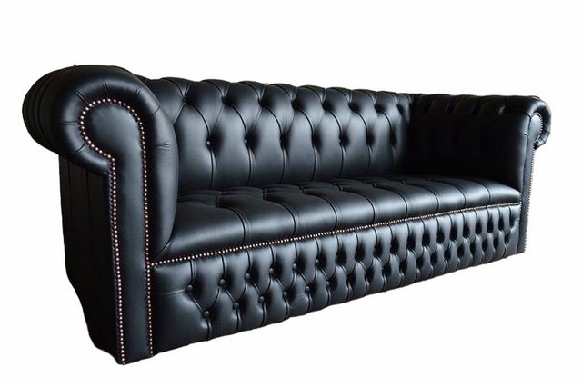 JVmoebel 3-Sitzer Schwarze Sofa Couch Polster XXL 3 Sitzer Big Sofas 100% L günstig online kaufen