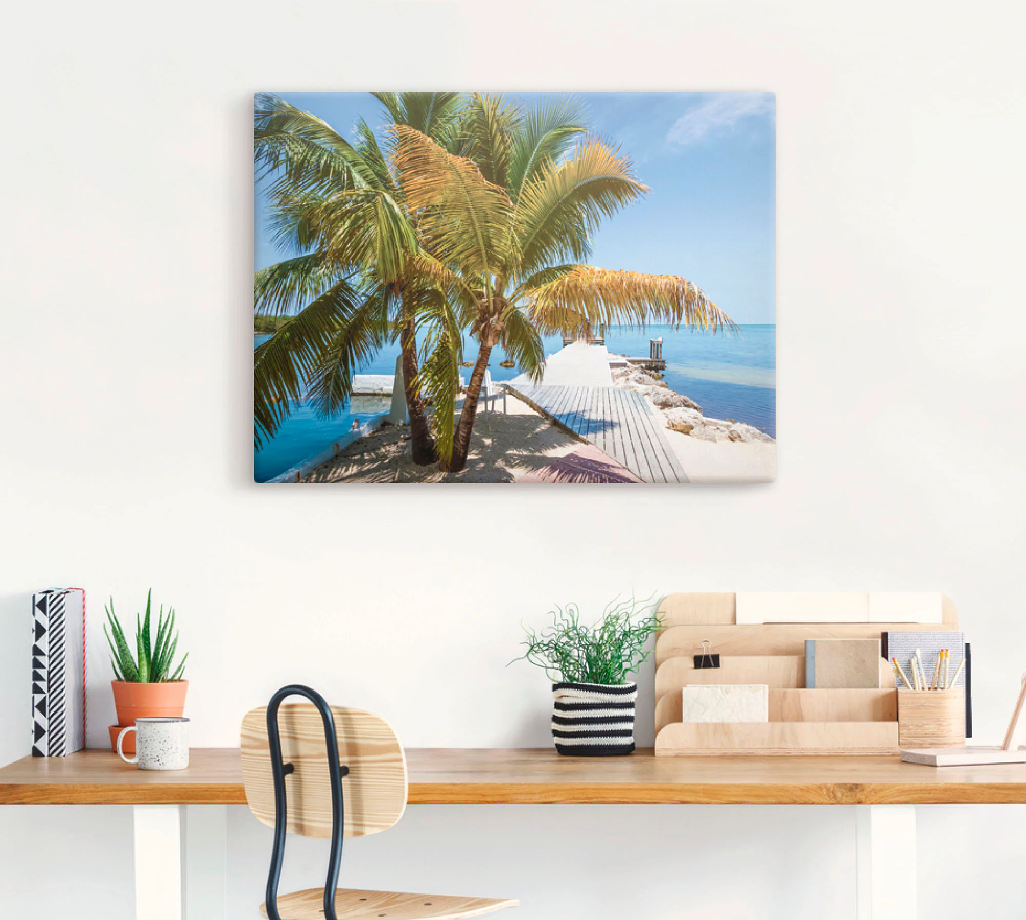 Artland Wandbild »Florida Keys Himmlischer Blick«, Strand, (1 St.), als Lei günstig online kaufen