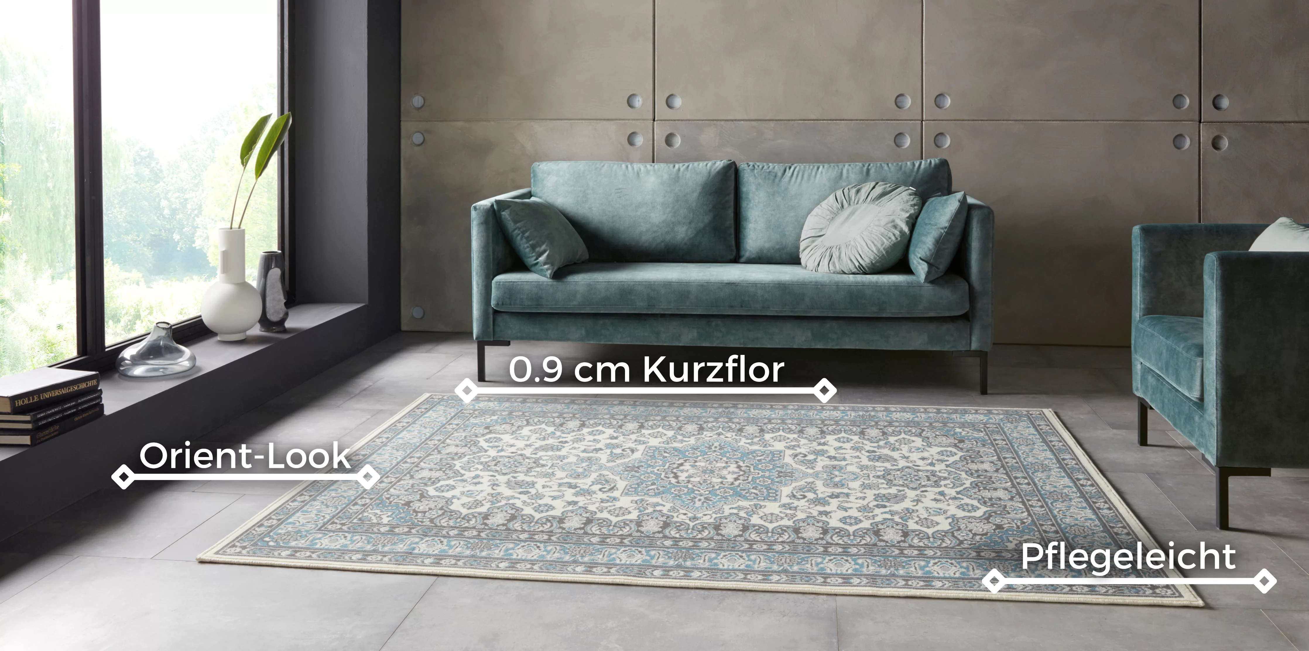 HANSE Home Teppich »Parun Täbriz«, rechteckig, 9 mm Höhe, Kurzflor, Orient, günstig online kaufen