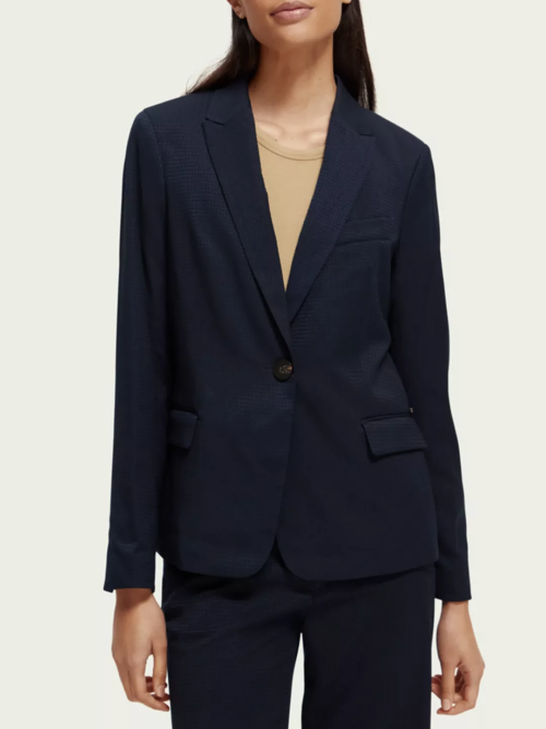 Scotch & Soda Figurbetonter einreihiger Blazer günstig online kaufen