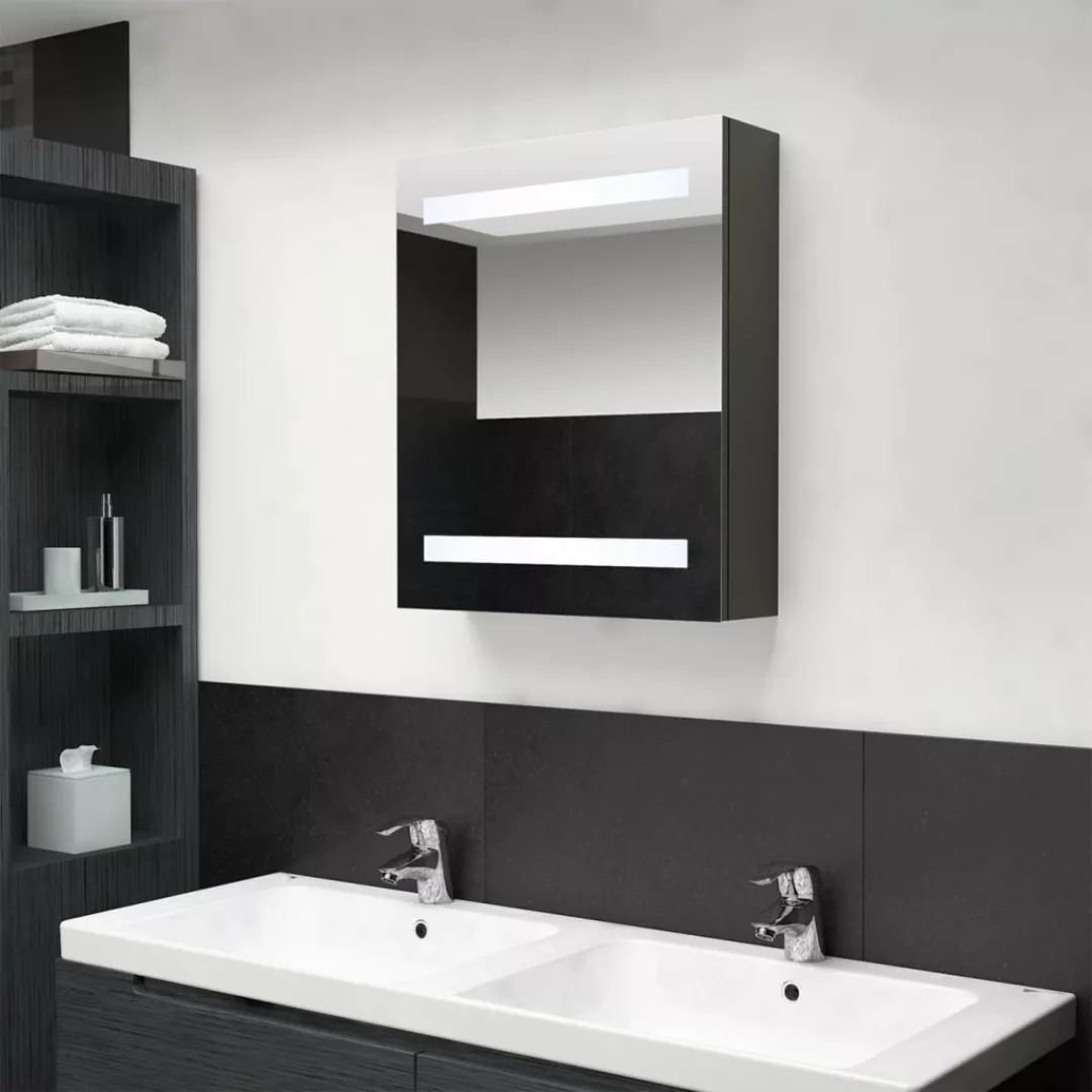 Led-bad-spiegelschrank Anthrazit 50x14x60 Cm günstig online kaufen