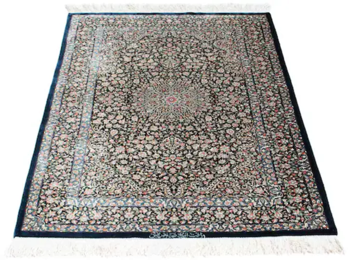 morgenland Orientteppich »Perser - Ghom - 119 x 79 cm - dunkelblau«, rechte günstig online kaufen