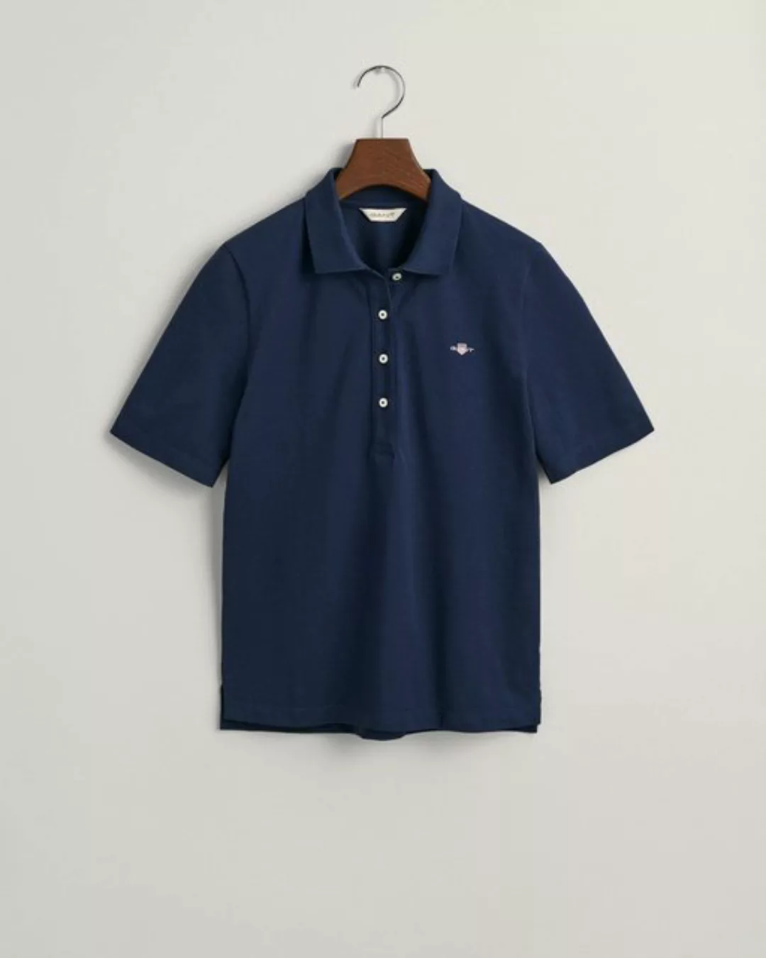 Gant Poloshirt SLIM SHIELD SS PIQUE POLO, EVENING BLUE günstig online kaufen