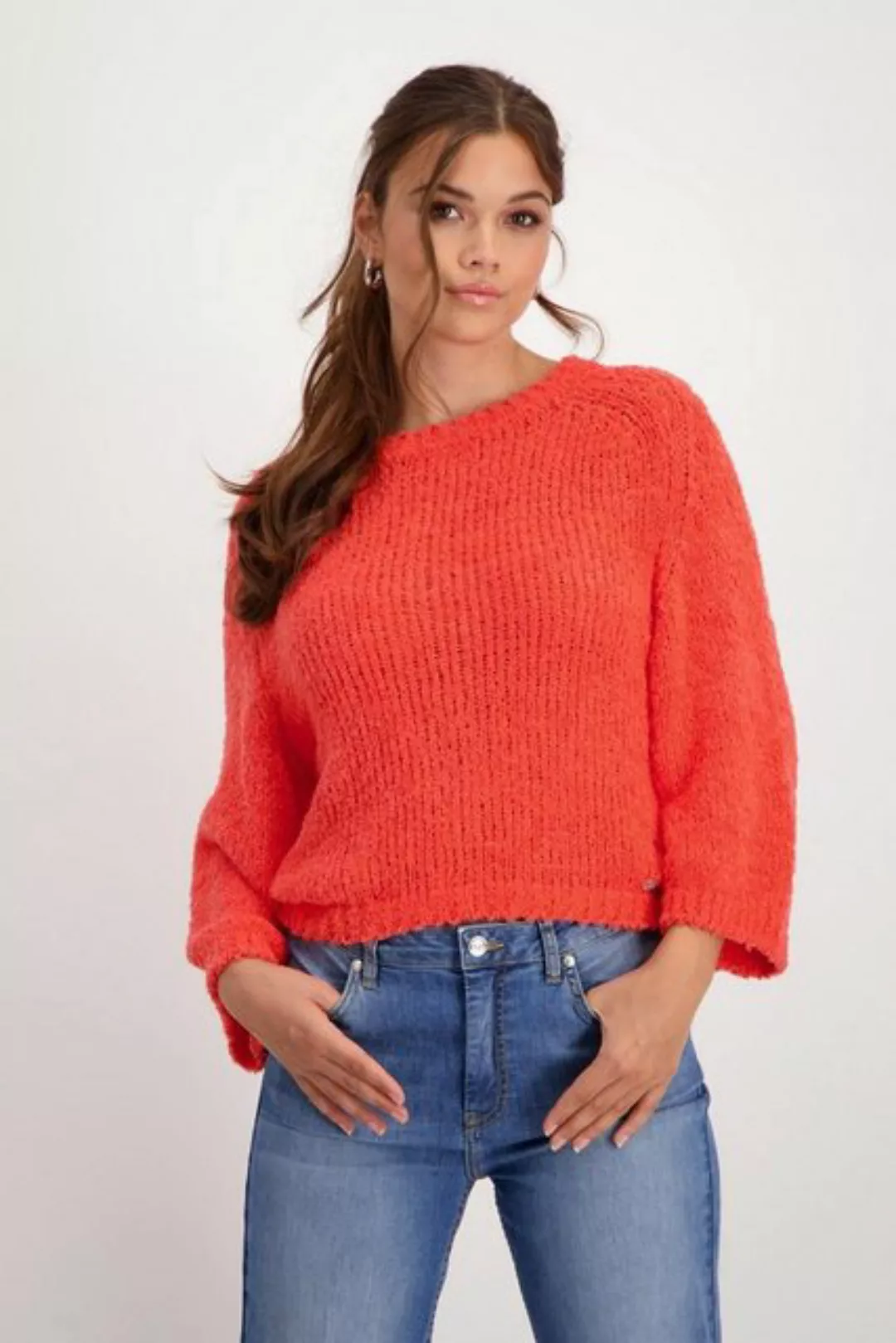 Monari Sweatshirt Pullover, bright coral günstig online kaufen