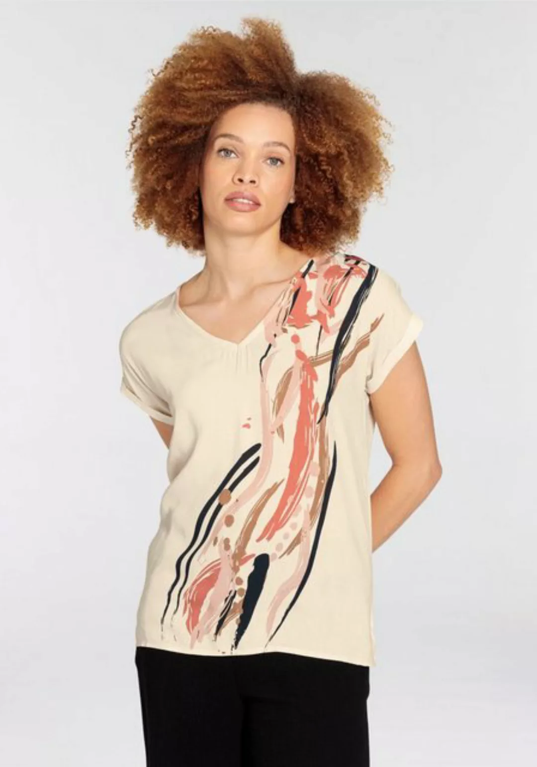 Boysen's Shirtbluse im modischen Design mit V-Ausschnitt - NEUE KOLLEKTION günstig online kaufen
