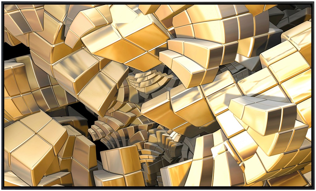 Papermoon Infrarotheizung »Fraktale goldene Treppe«, sehr angenehme Strahlu günstig online kaufen