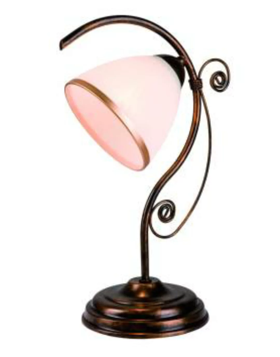 Glas Tischlampe Shabby Schwarz H:39cm Antike Lampe günstig online kaufen