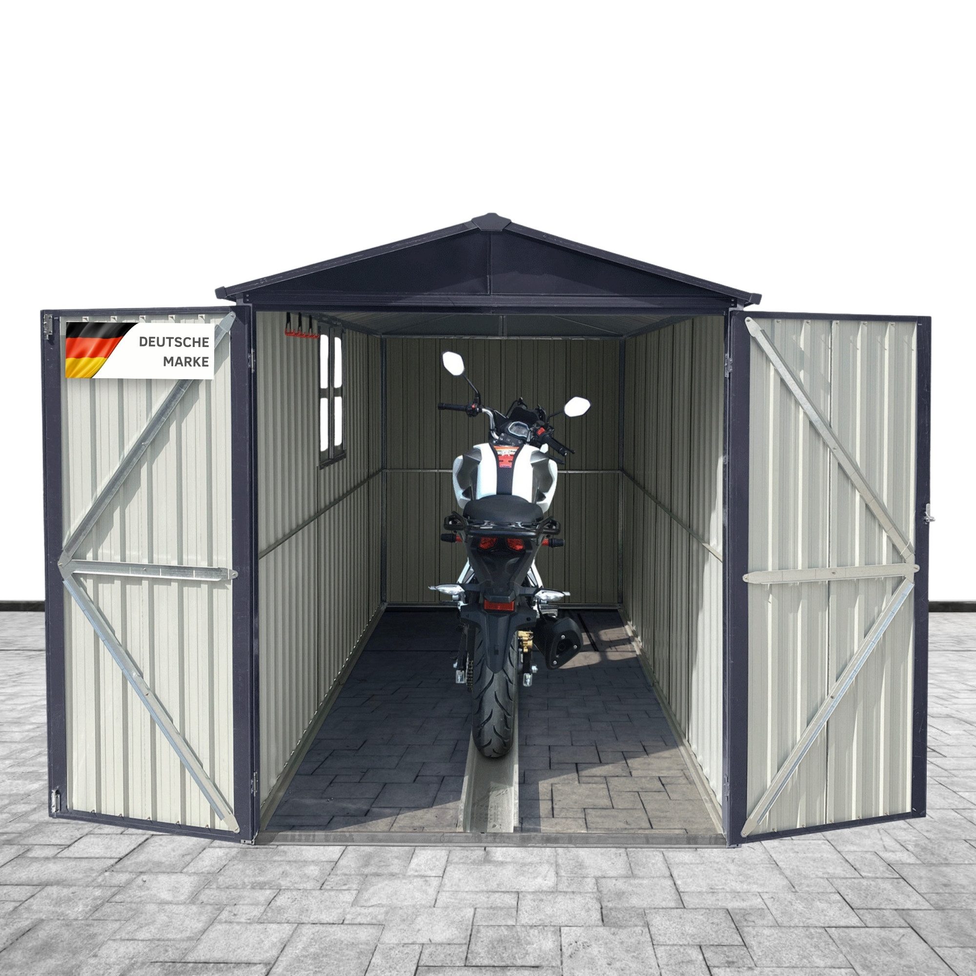 Albatros International Gerätehaus Premium Motorradgarage wetterfest günstig online kaufen