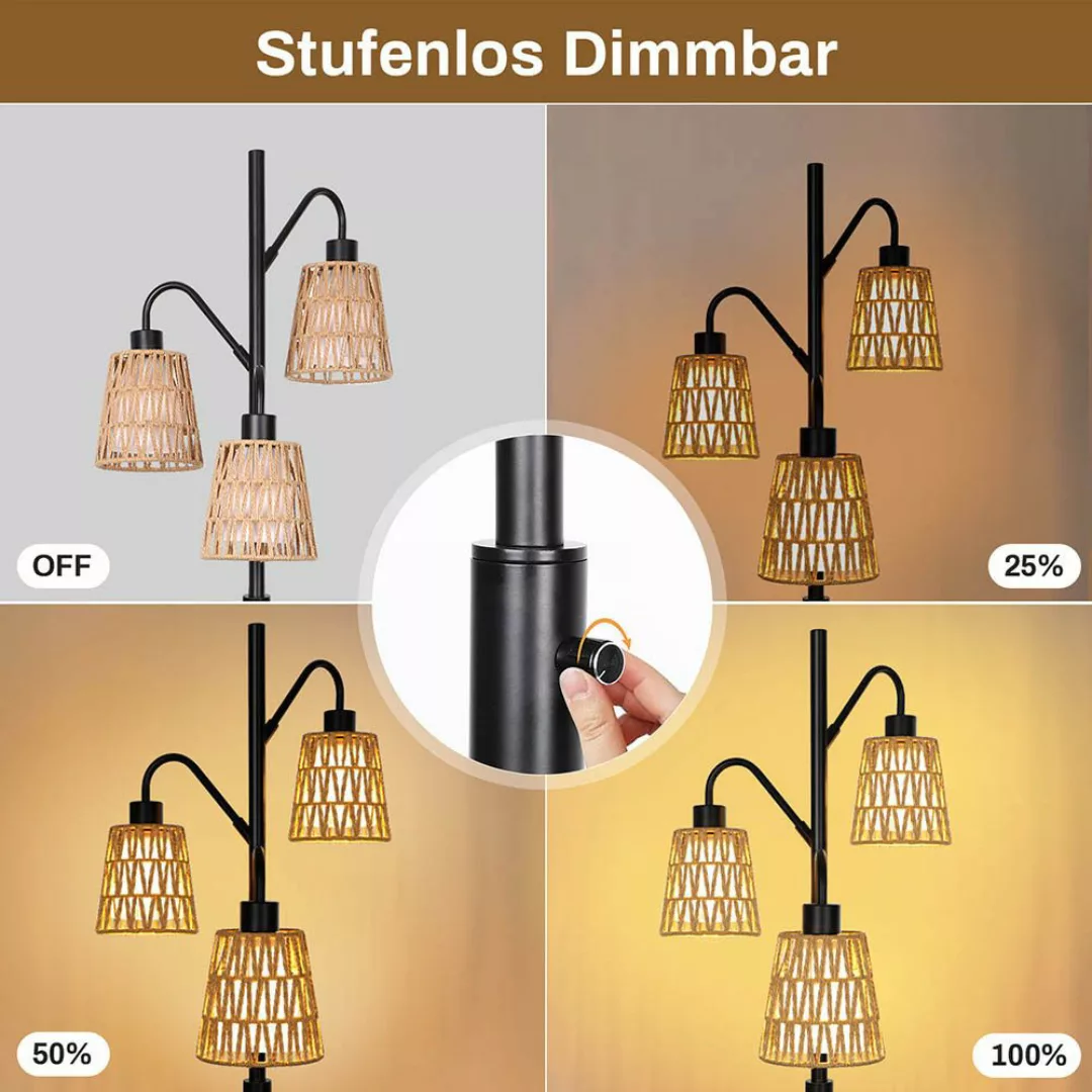 Lapamax LED Stehlampe Dimmbar Stehlampe mit günstig online kaufen